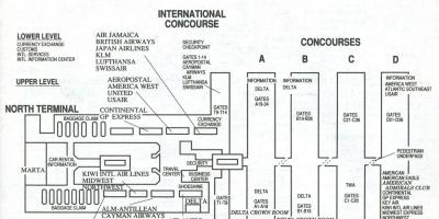 Атланта аирпорт терминал са мапе
