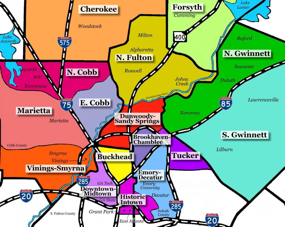 карта Атланта Москви