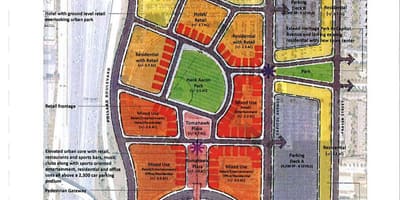 Карта Тарнер Фиелд паркинг